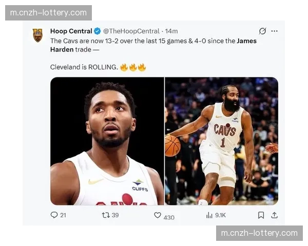 骑士近15场进攻效率119.4高居联盟榜首 哈登米切尔双核驱动效果显著 骑士近15场进攻效率119.4高居联盟榜首 哈登米切尔双核驱动效果显著